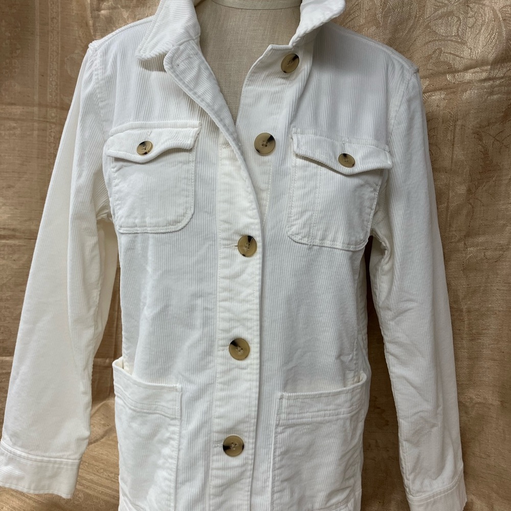 Talbots Ivory Corduroy Jacket
